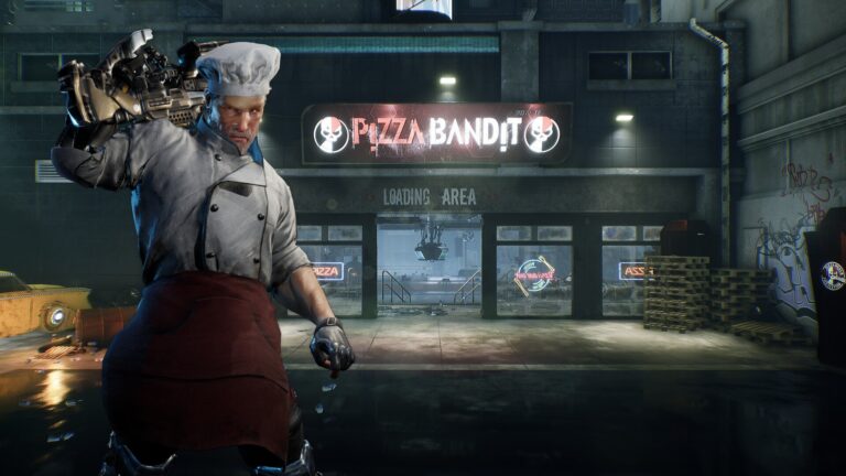 Pizza Bandit การผสมผสานของเกม Shooter Slice