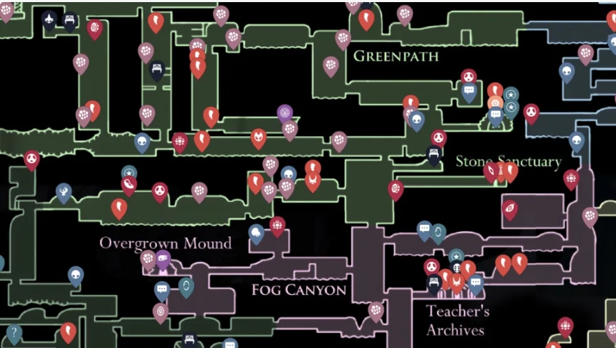 แผนที่ เกม Hollow Knight